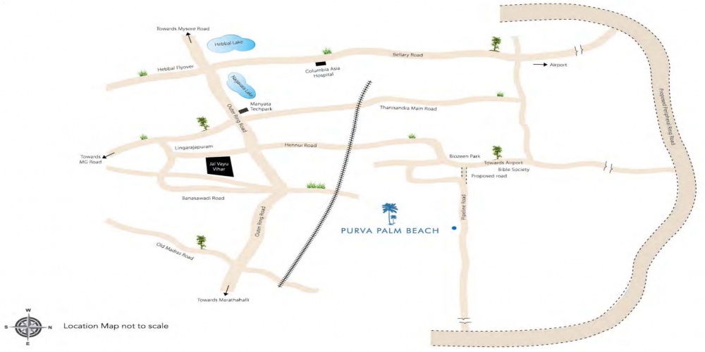 purva palm beach Hennur Road-location-map.jpg